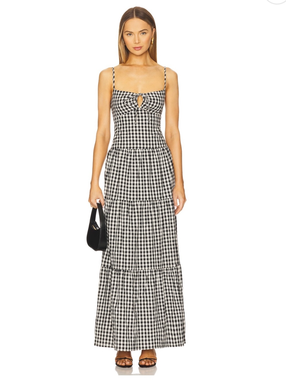 More to Come Lili Maxi Dress in Gingham Print